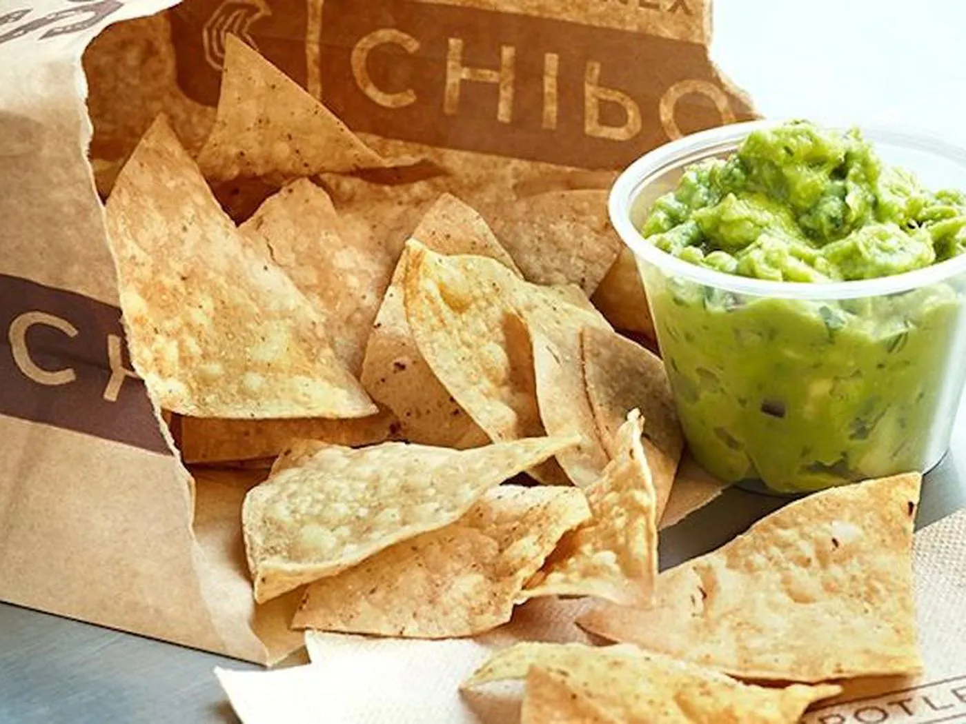 Chipotle Large chips & Guacamole